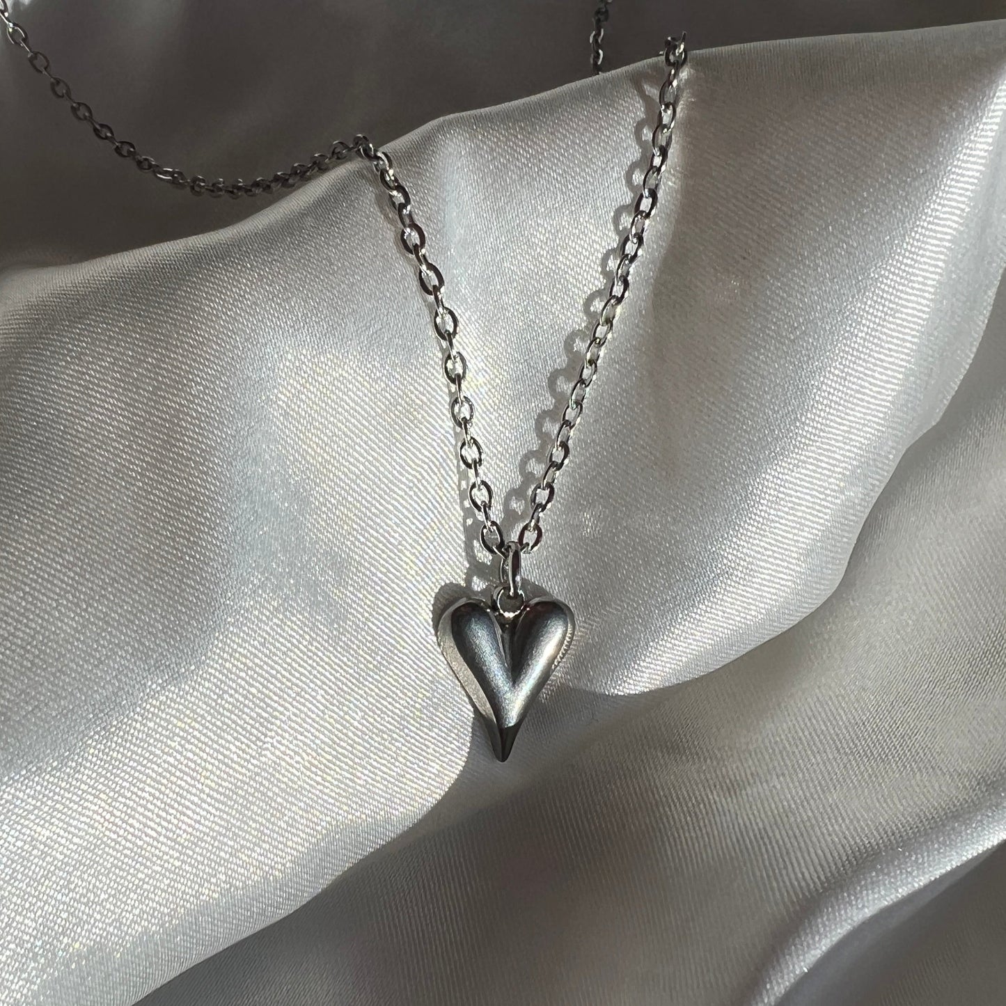 Halskæde med hjerte Sølv