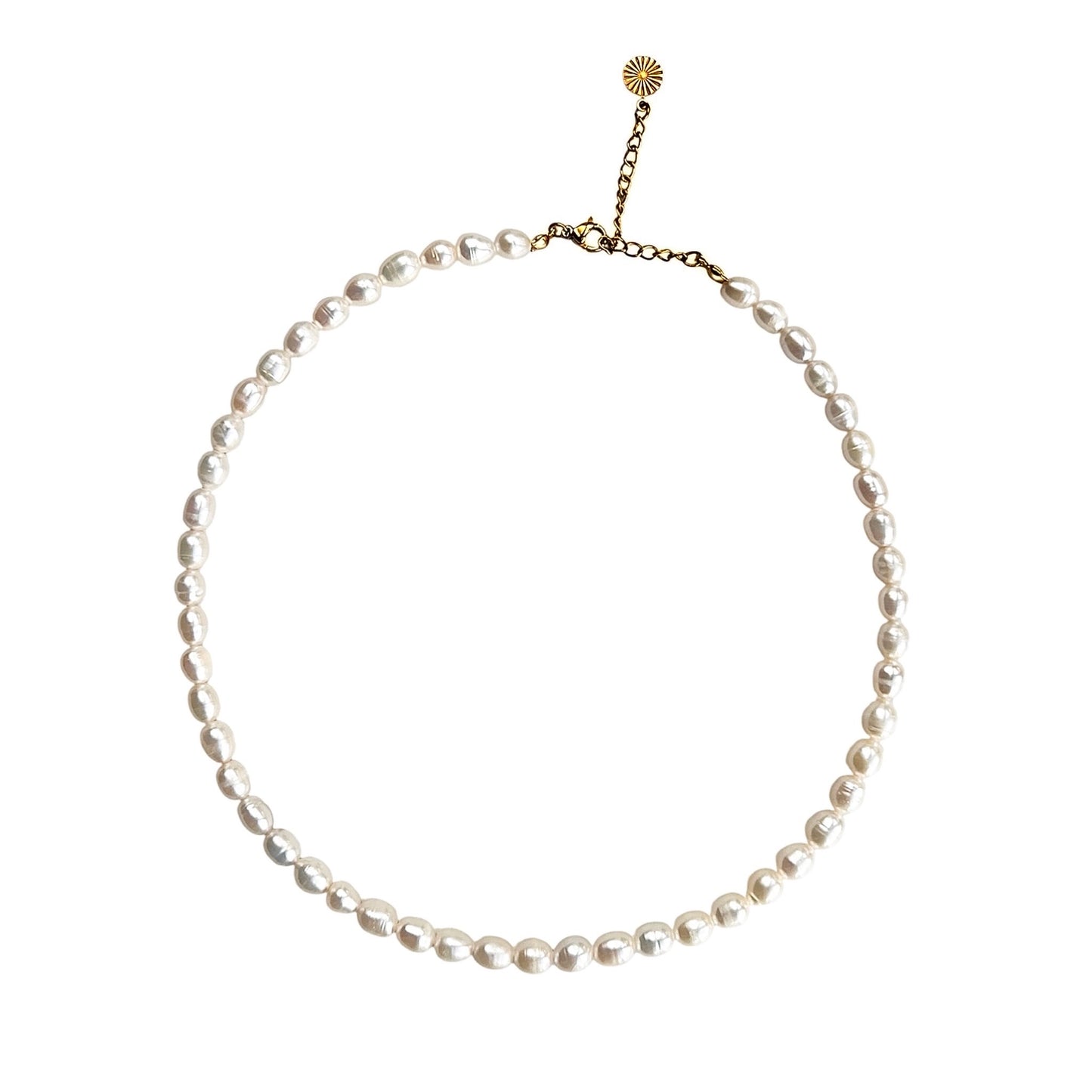 Freshwater Pearl Necklace Gold