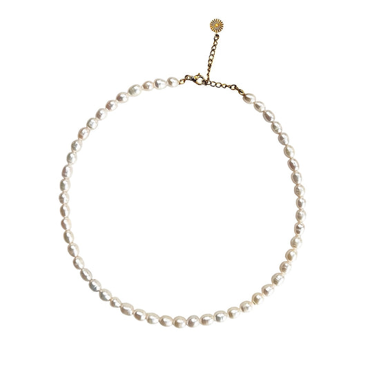 Freshwater Pearl Necklace Gold
