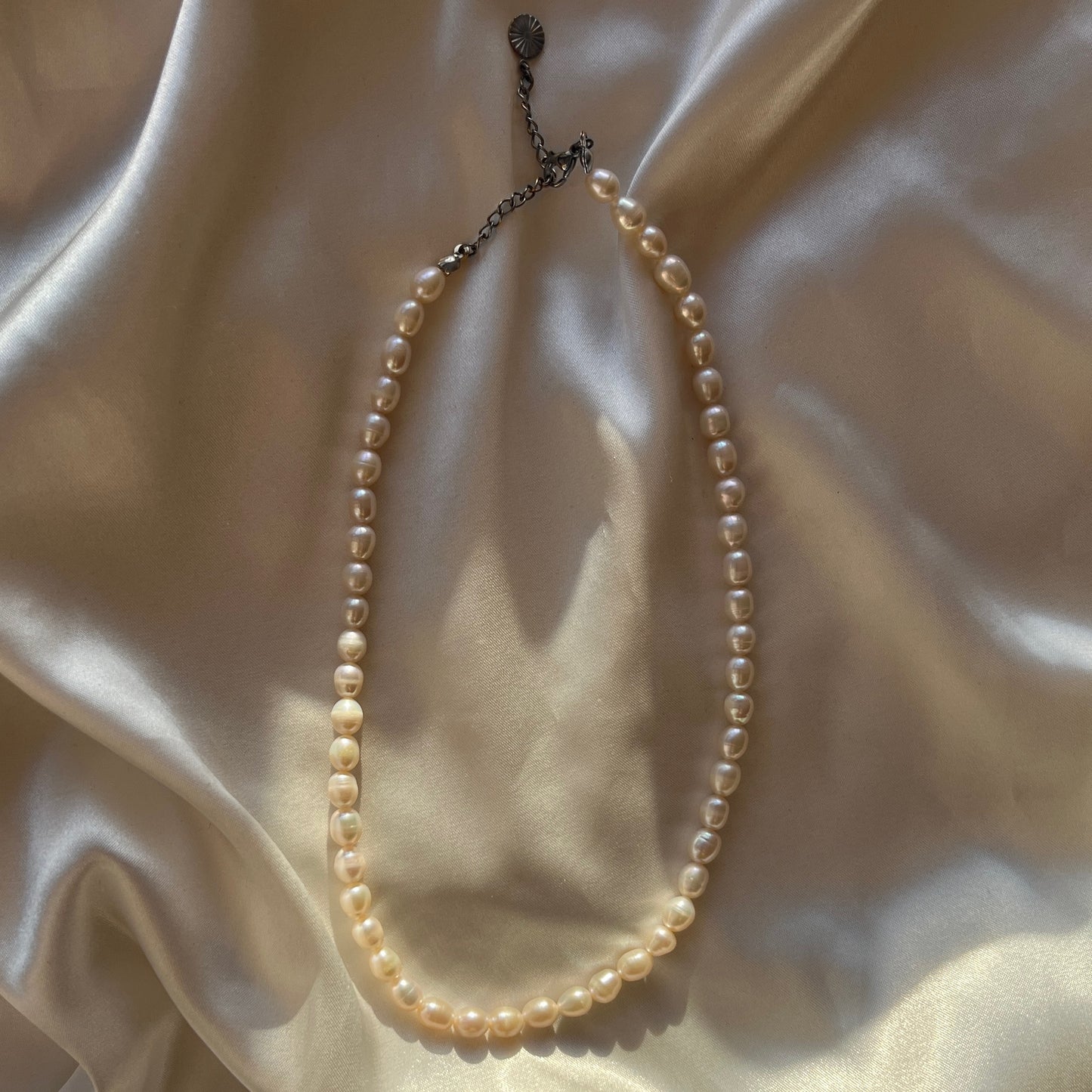Freshwater Pearl Necklace Silver