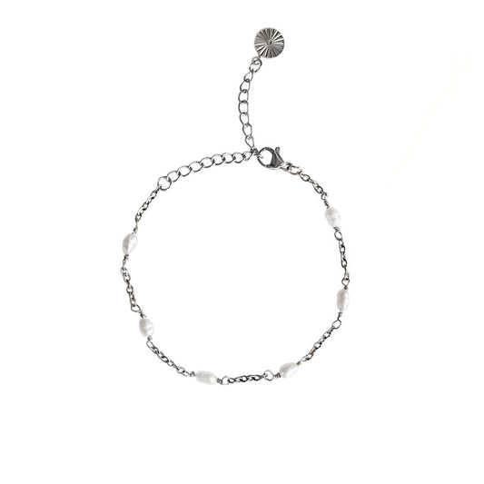 Freshwater Pearl Bracelet Silver