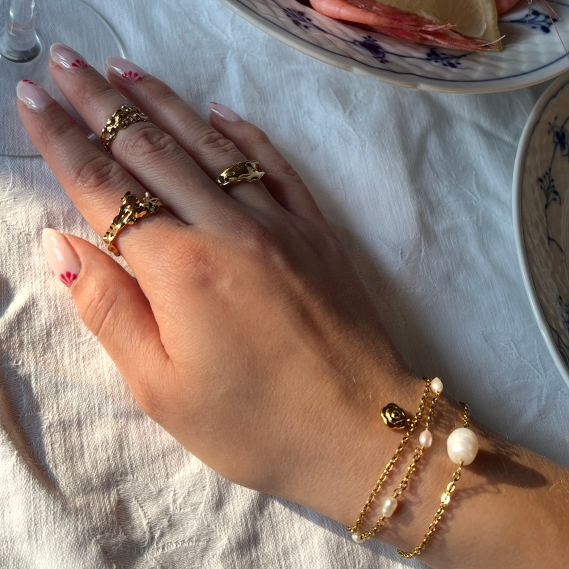 Freshwater Pearl Bracelet Gold