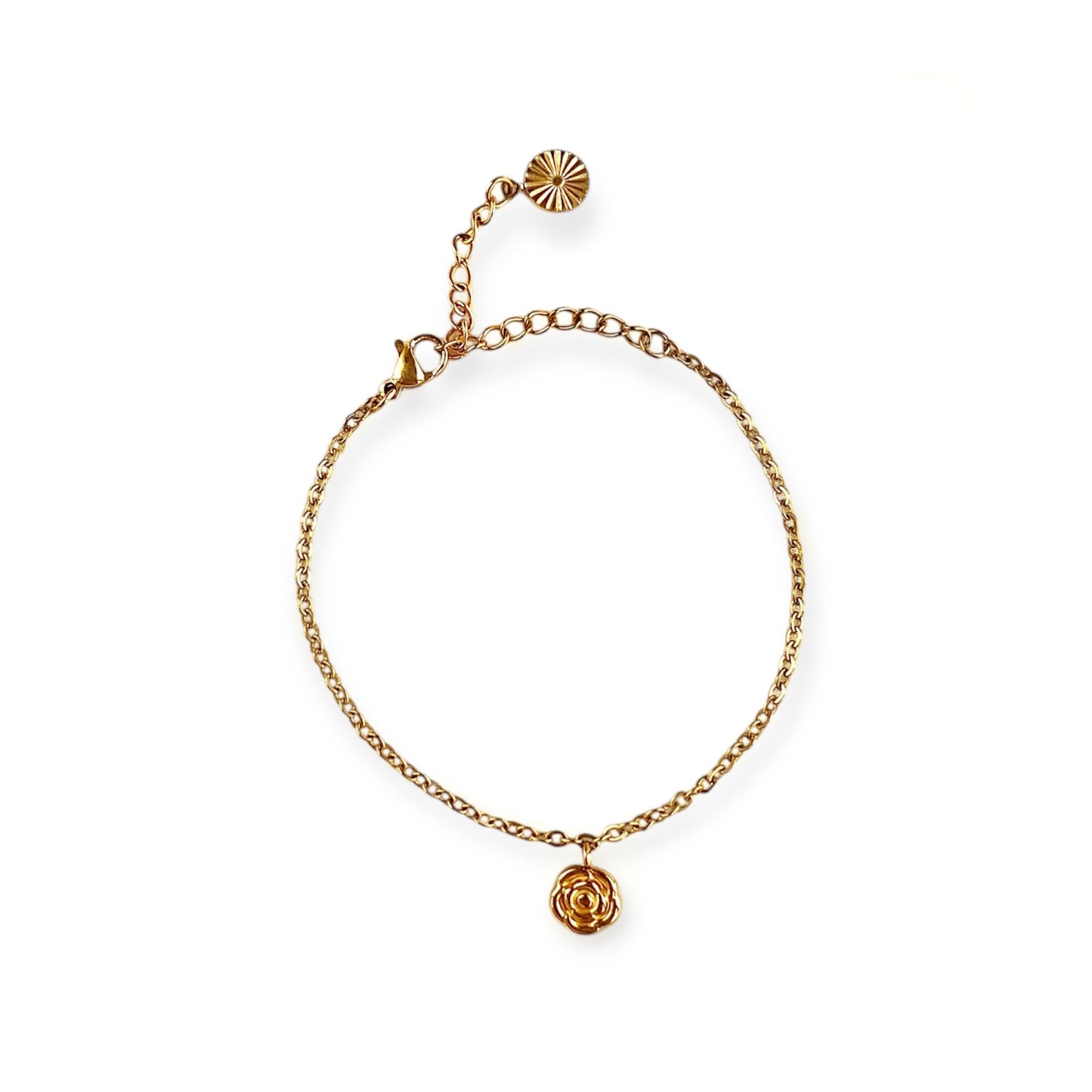 Armbånd med blomst Guld