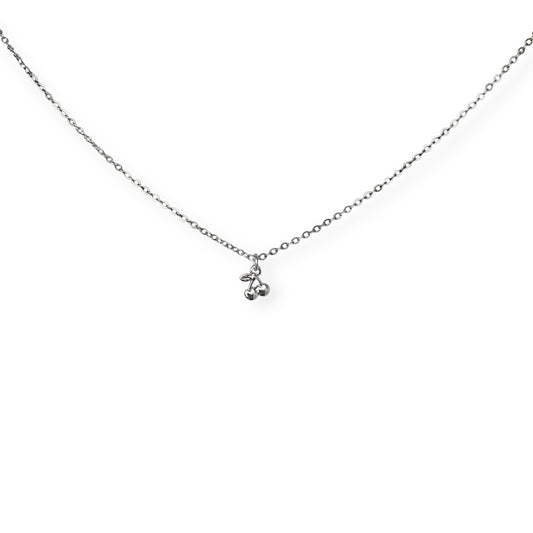 Halskæde med kirsebær Sølv