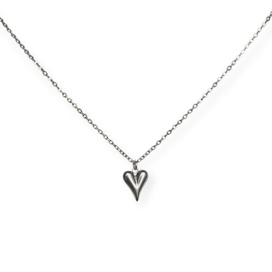 Halskæde med hjerte Sølv