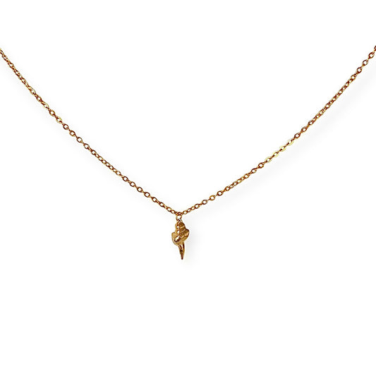 Halskæde med konkylie Guld