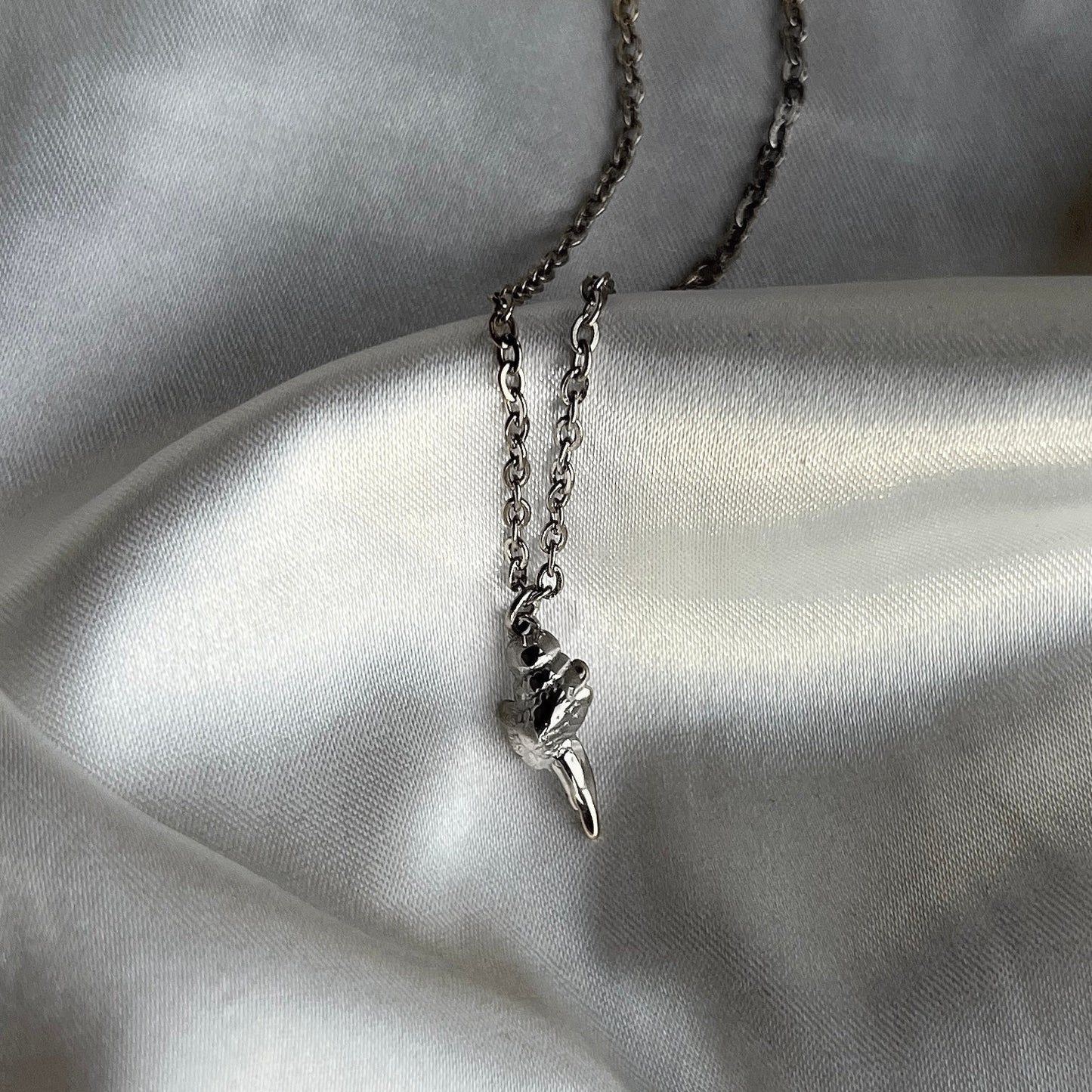 Halskæde med konkylie Sølv